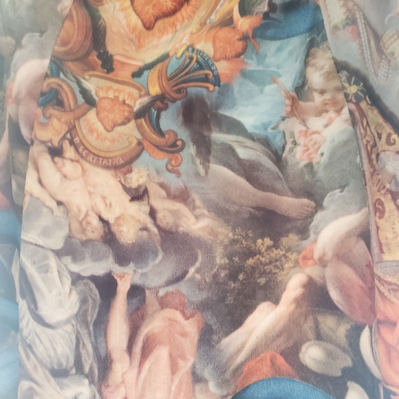 New Girl Order velvet babydoll dress with painting print - Picture 7 of 8